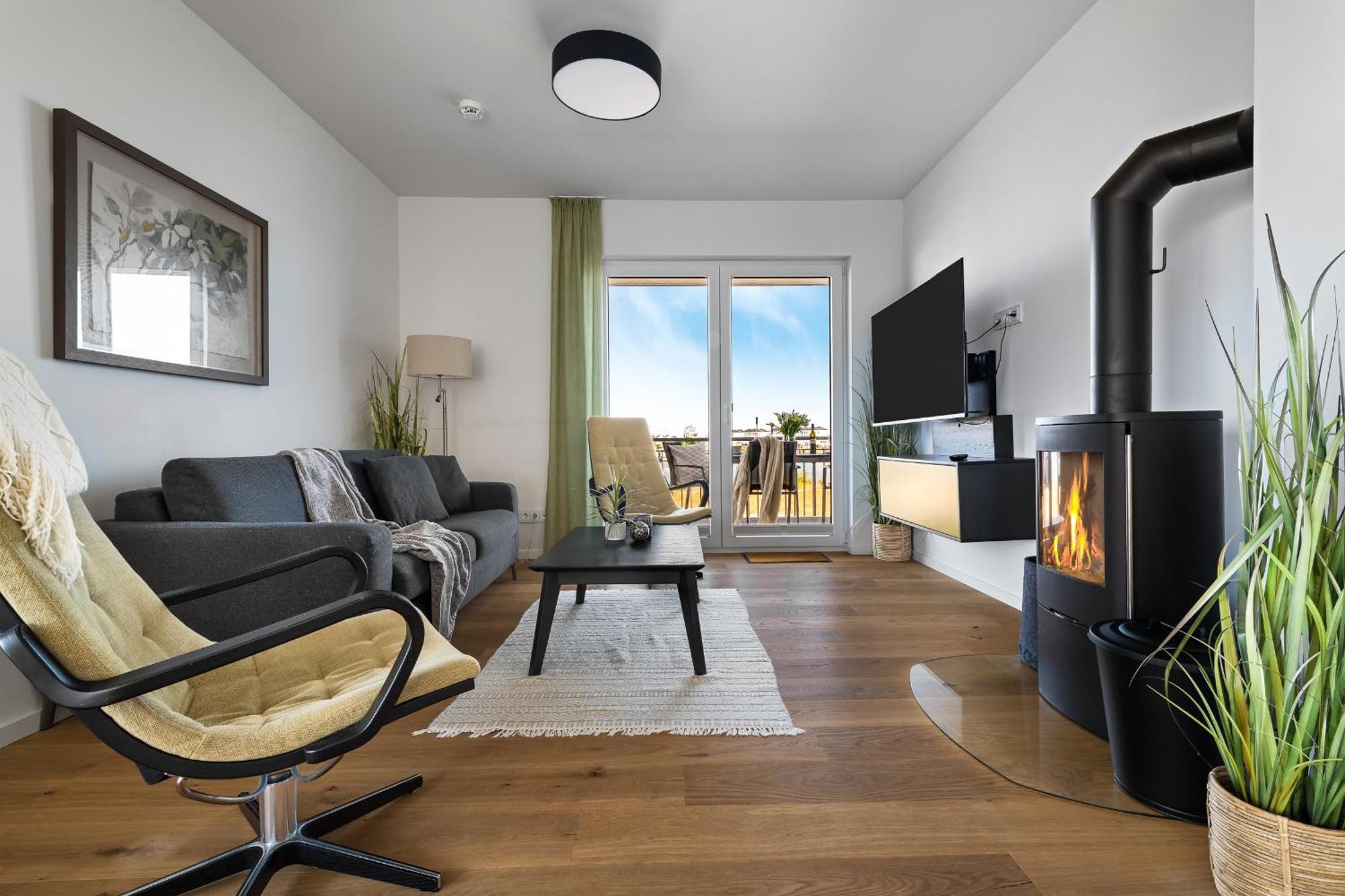 Ocean Star- 1 Og, Balkon, Hafenblick, Kamin Apartment Олпениц Екстериор снимка